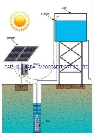 Large Flow 4inch AC&DC 70m3/H Solar Deep Well Submersible Pump