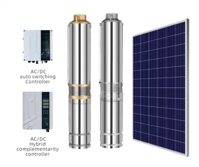 Pompe à eau submersible à énergie solaire DC sans balais avec contrôleur MPPT