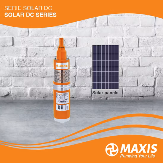 Pompe à eau de forage de puits profond électrique solaire haute pression DC/AC pour puits profond prix d'usine d'irrigation agricole